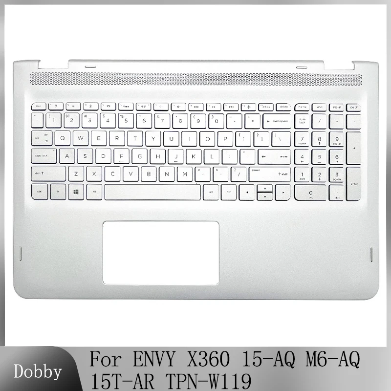New Laptop For ENVY X360 15-AQ M6-AQ 15T-AR TPN-W119 Palmrest with Keyboard Upper Cover Top Case 857283-001 Replacement