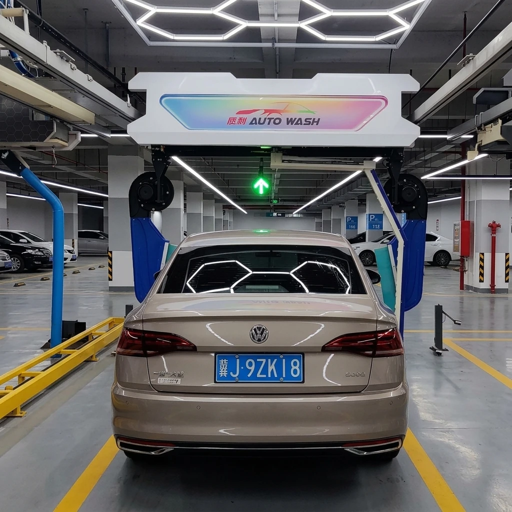 Automatic Touchless Car Wash Machine Stainless Steel Unattended Industrial Use Customizable Program Anti-Aging