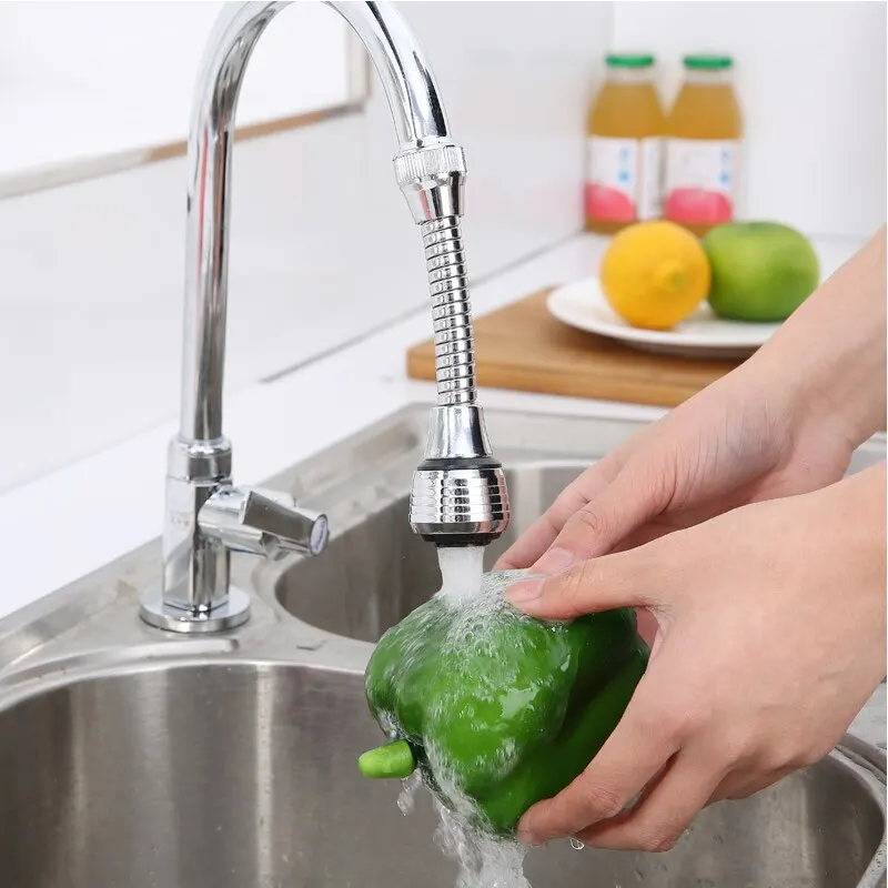 

1pc Kitchen Faucet Stainless Steel Adapter Bathroom Sink High-Pressure Water-Saving Power Saving 360 Degree Rotation, Spray