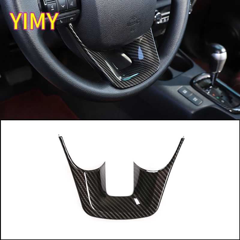 

ABS plastic carbon fiber Car steering wheel U-frame decorative cover Suitable for Toyota Hilux 2015-2024 Accessories