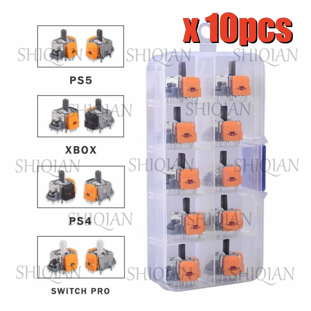 10PCS For Hall Effect Joystick Module Controller For PS4 Dualshock 4 030 040 050 Analog Sensor For PS5 Xbox One