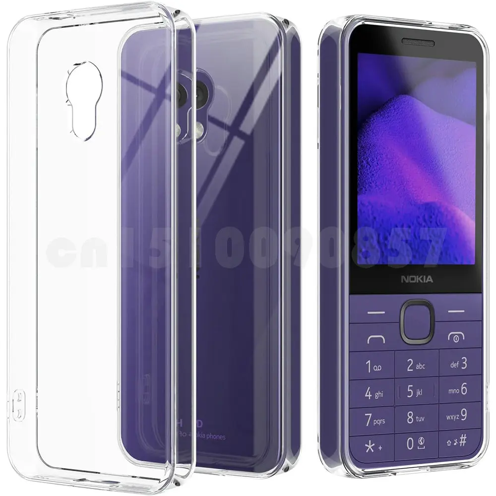 For Nokia 235 4G 2024 / Nokia 215 220 4G 2024 Soft TPU Full Protective Back Shockproof Cover Case Capa