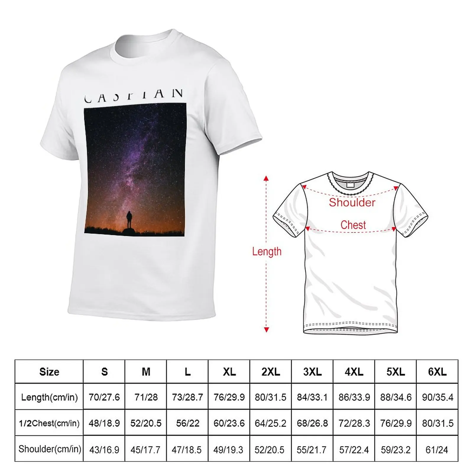 New Caspian - Stars T-Shirt sweat shirt custom t shirt Short sleeve tee men