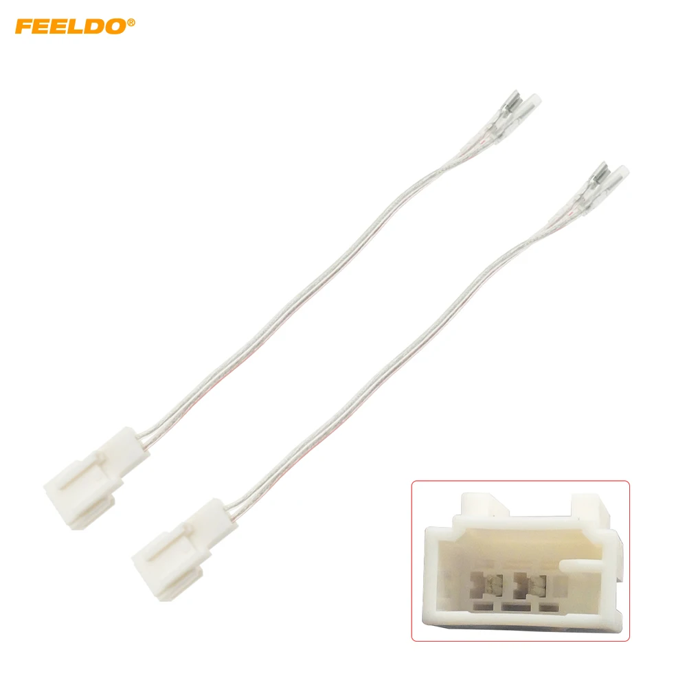 FEELDO 30pcs Car Speaker Adapter Connector Plug for Toyota Scion Mitsubishi Subaru Speakers Wire Wiring Harness Cable #CA2612