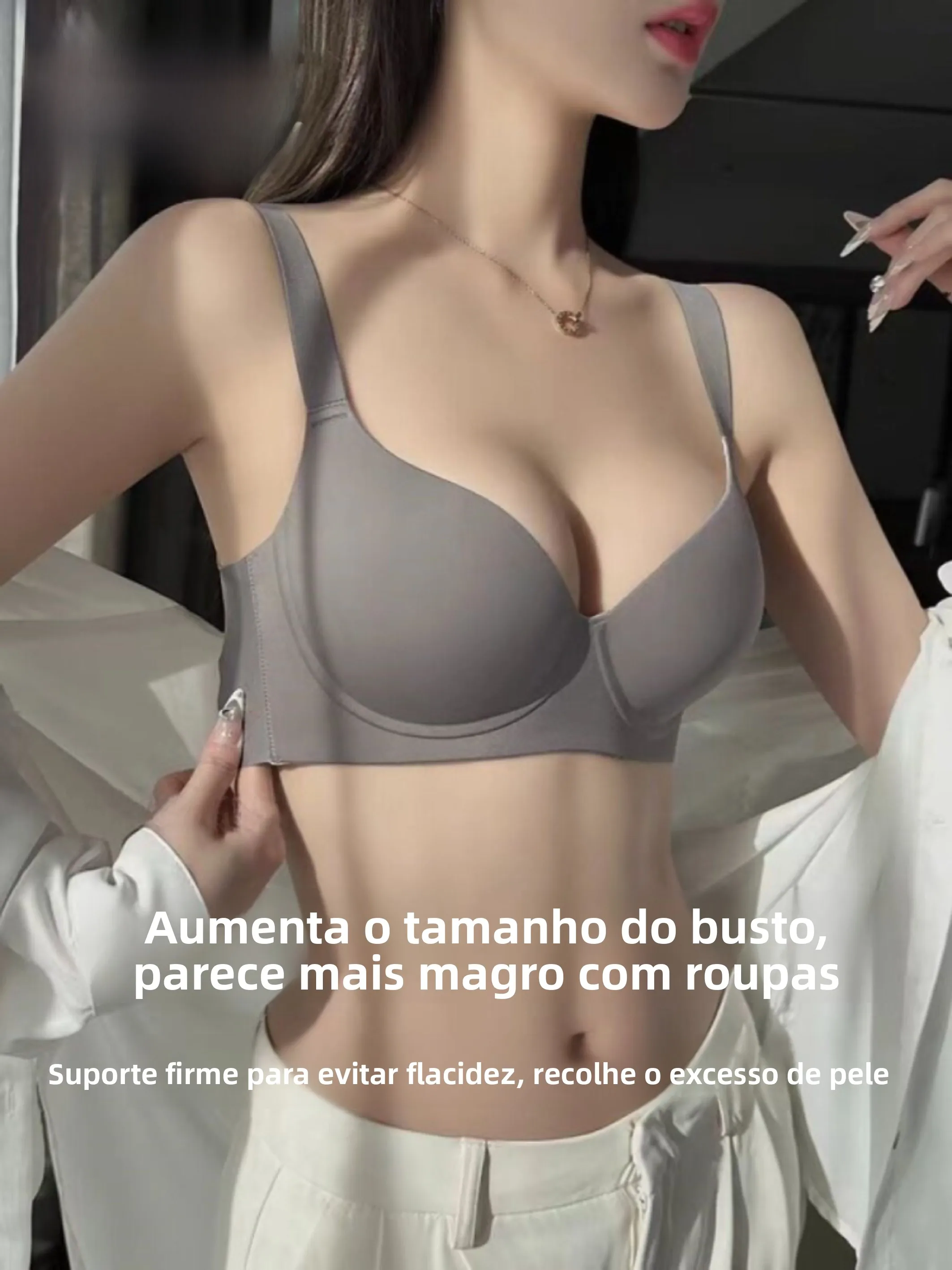 tingmei-plus-size-seamless-women's-bra-thin-full-cup-gathered-anti-sagging-side-breast-reduction-u-neck-soft-steel-frame-support