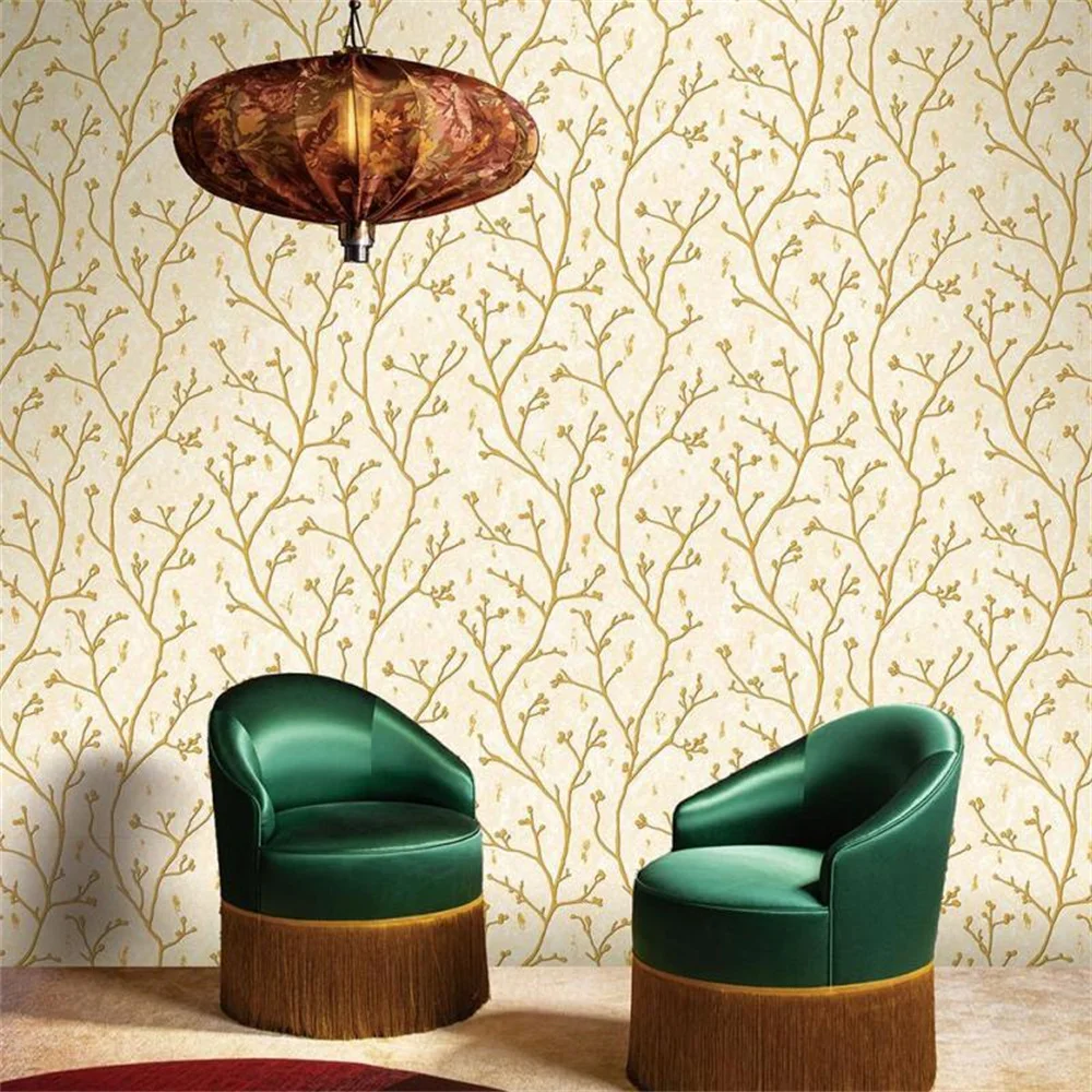 

Retro Abstract Tree Branches 3D Wallpaper Living Room Sofa TV Background Decor Mural Embossed Wall paper Home