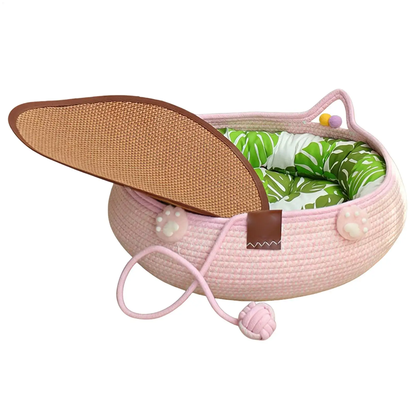 

Bed For Cats Soft Washable Anti-Slip Room Decor Comfortable Cat Bed Indoor Nest For Kitten Puppy Indoor Home Sleeping Play