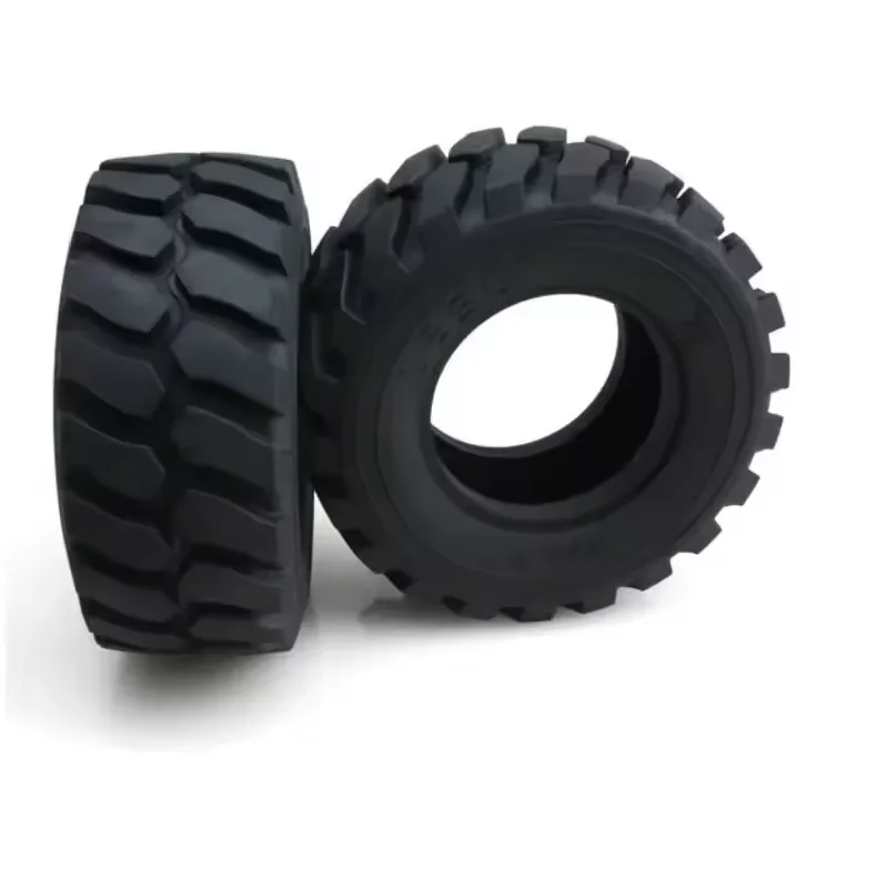 RC 1 Paar LESU Diameter 45 MM Hoogte Wiel Rubberen Banden 110 Mm voor Afstandsbediening 1/15 Hydraulische Lader RC Auto Accessoires