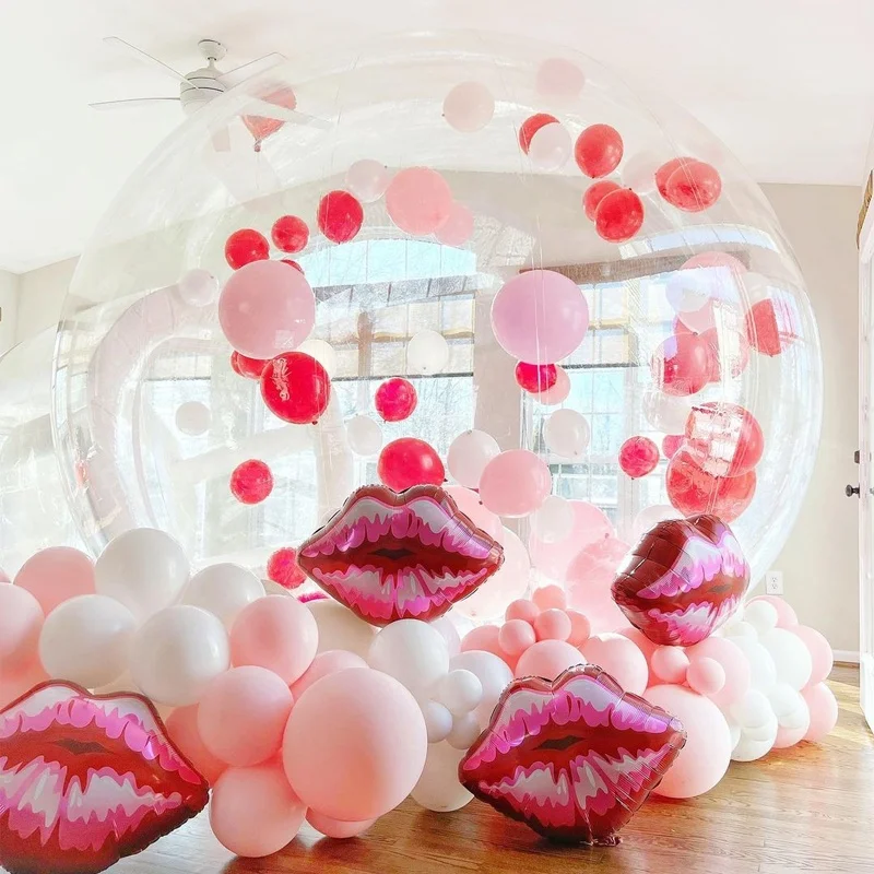 

Детские вечерние воздушные шары, забавный дом, гигантский прозрачный надувной кристалл иглу, купольная пузырьковая палатка, прозрачный надувной дом с пузырьковыми шариками