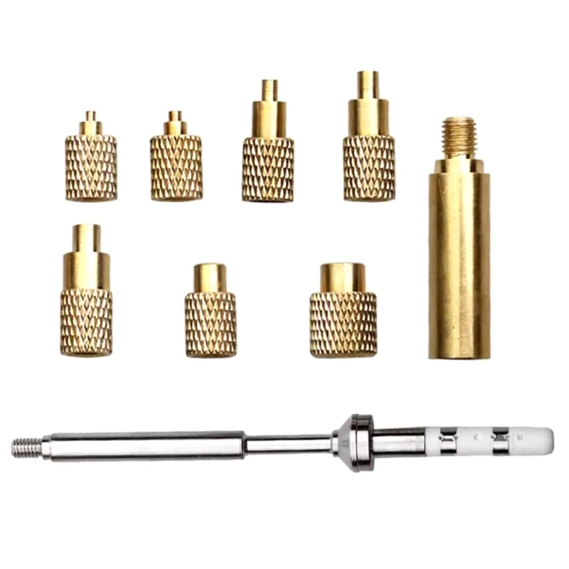 H37F Interchangeable Soldering Iron Tips Set for TS100 8 Size Thread Heat Insert Installation Tools