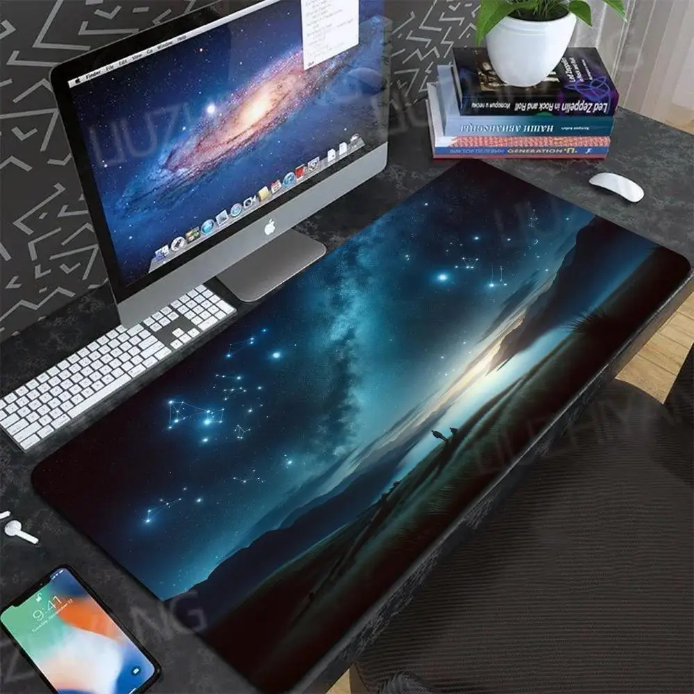 Sky Aurora Landscape Mouse Pad Computer New XXL MousePads Keyboard Mat Gamer Soft Office Carpet Table Mats Desktop Long MousePad