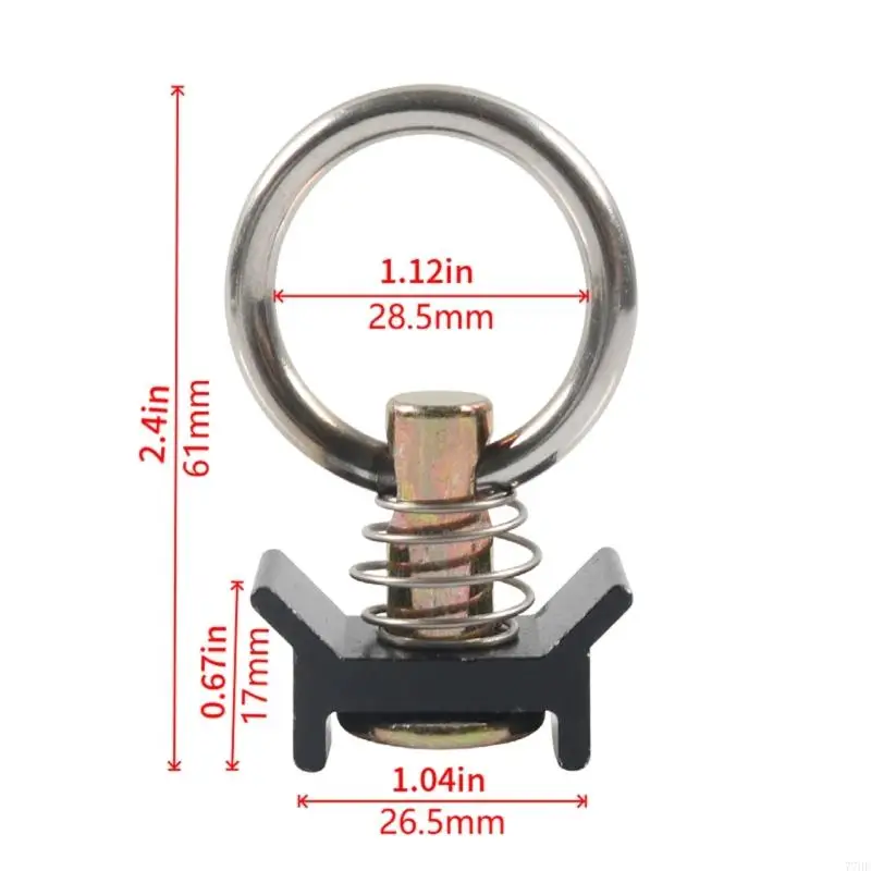 77HF مسار قوي التثبيت أجهزة للدراجات النارية UTV في مقطورة سرير الشاحنة #6
