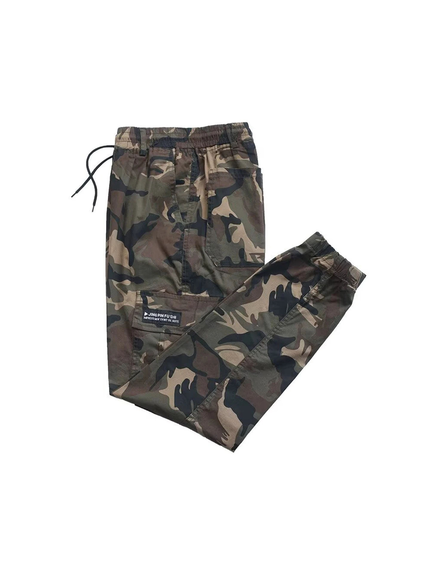 Men's Casual Elastic Camouflage Pants Spring Autumn Loose Fit Youthful Energy Sle Straight Leg Workwear Trousers