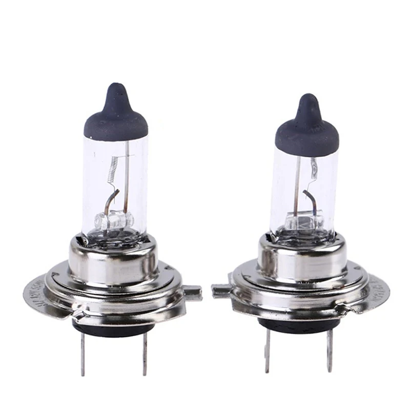 

CA 2pcs new glass 55W H7 12V Car Bulb Halogen Fog Halogen Bulb Car Head Lamp Light Car Light Lamp Headlight
