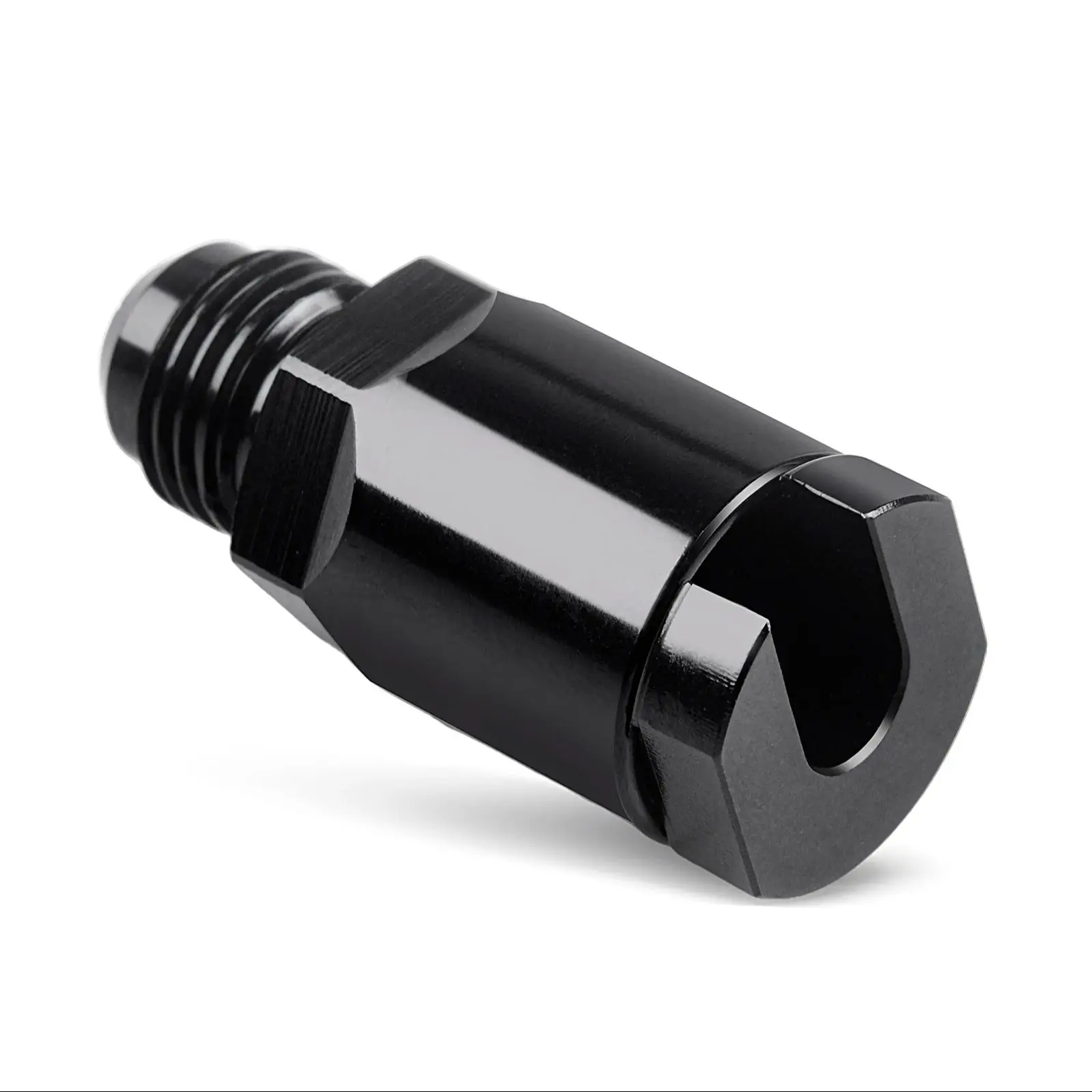 AN6-1/4" Złączki Przewód paliwowy Złączka adaptera EFI -6 AN Męski na 1/4" Szybkozłącze push hardline — zdjęcie 2