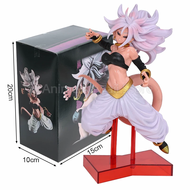 22cm Anime Dragon Ball Z Figurine Android #21 Majin Buu Figure PVC Statue Collectible Model Toys Gifts