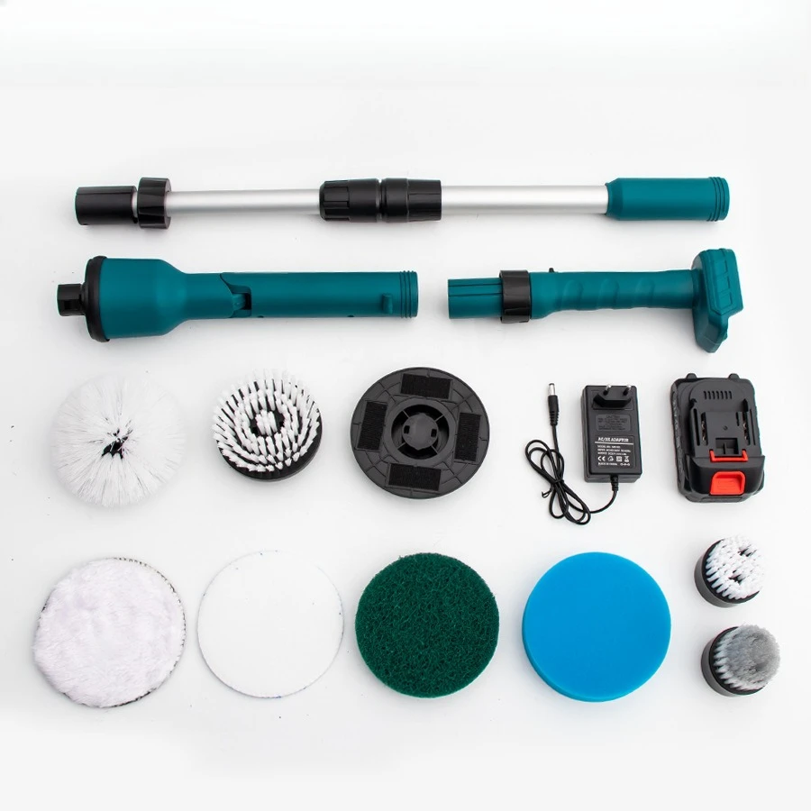 Long Pole Electric Cleaning Brush, Household Multi-functional Floor Tile Glass Washing Machine Washing Machine