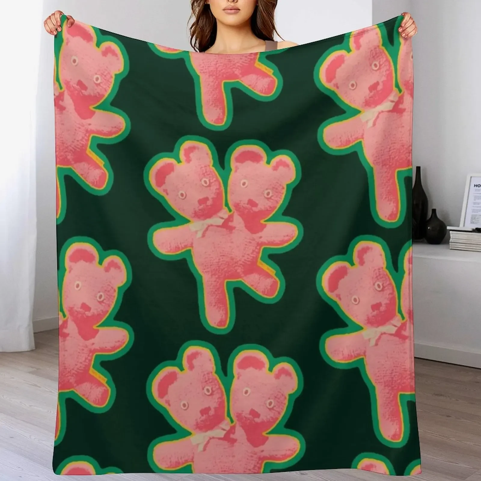 

DoubleHeaded Teddy Heaven Throw Blanket Luxury Comforter warm winter Warm Blankets