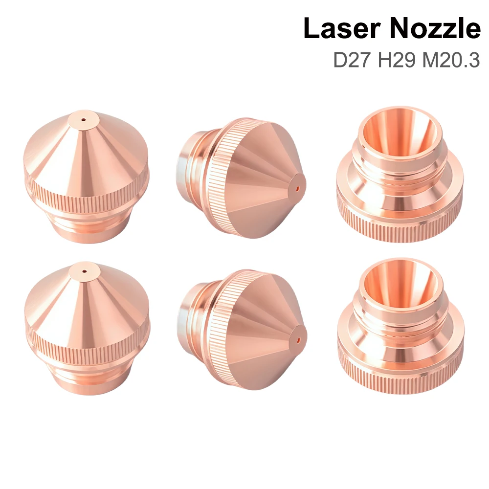 QDLASER High Dynamic Fiber Laser Cutting Head Copper Nozzle D27 H29 M20.3 for Metal Cutter Machine