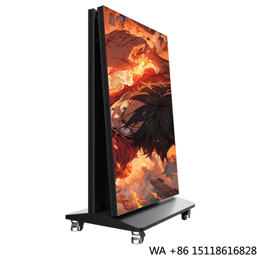 Foldable High-brightness Digital Signage and Display Video LED Poster Advertising LED Poster Display Screen