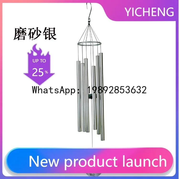 

ZF in-stock metal aluminum tube tuning musical wind chimes home iron art garden wind chime decoration