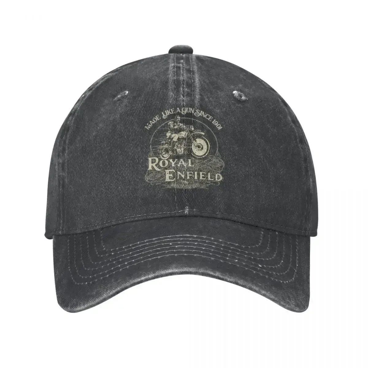 Enfield Cycle Co Ltd 1901 Men Women Baseball Cap Royal Motorcycle Motor Race Distressed Denim Washed  Hat Summer Gift Sun