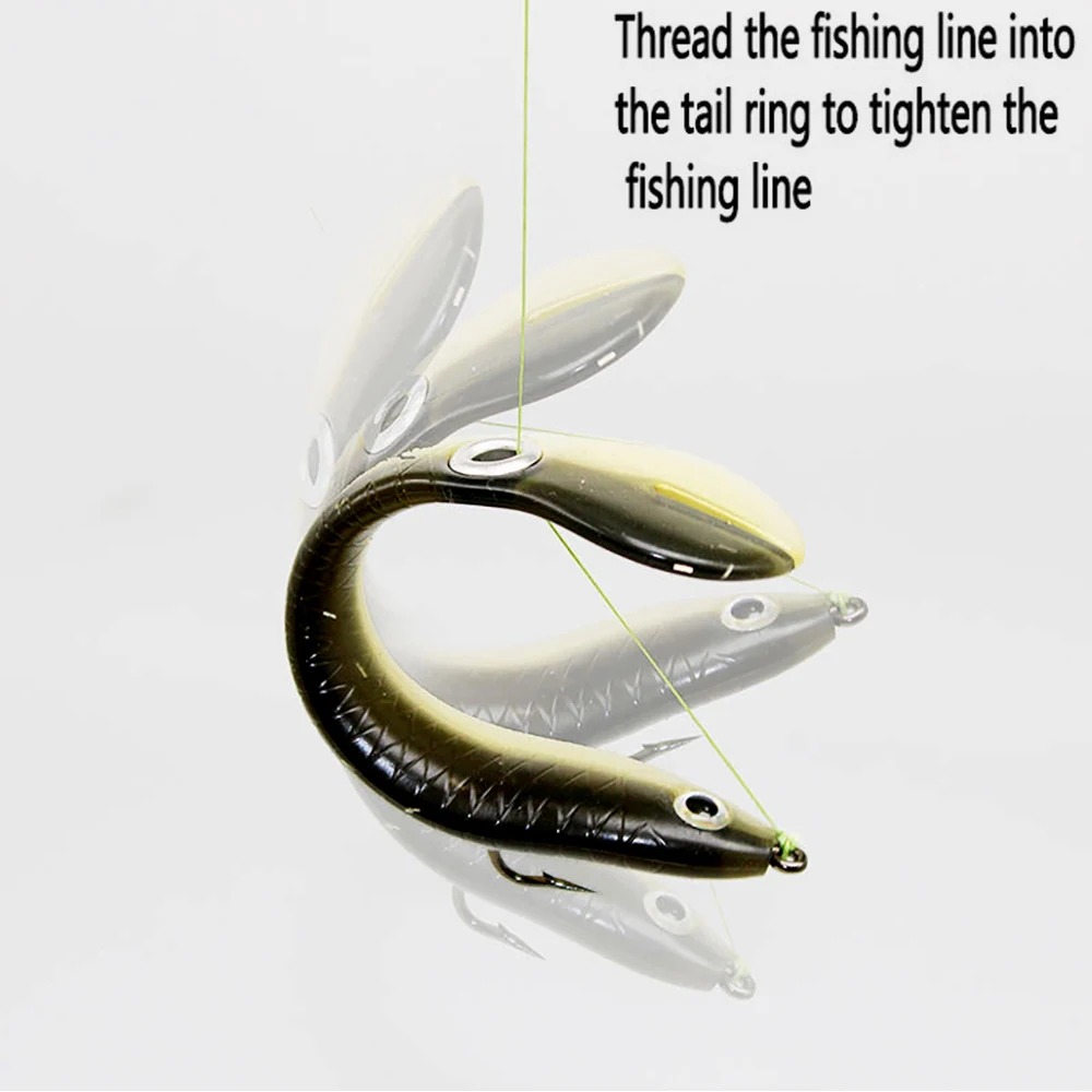5PCS/Lot Soft Fishing Bait 6g 10cm Wobble Tail Lure Silicone Small Loach Artificial Baits For Bass Pike Fishing With Hook&Box image 5