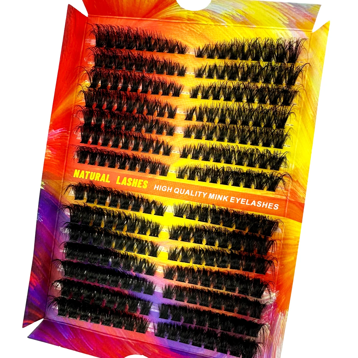 Nova esquerda + direita gato cílios lash clusters olho final alongamento extensões de cílios aparência natural fino grosso cílios postiços maquiagem
