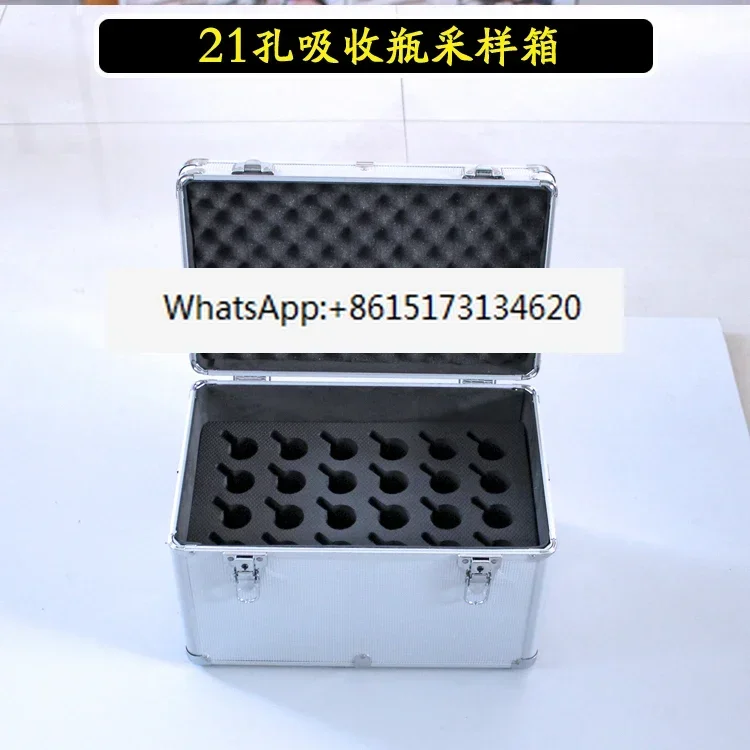 Sampling box 5-50ml porous glass plate absorption bottle large bubble absorption tube collection suitcase 10-40 holes