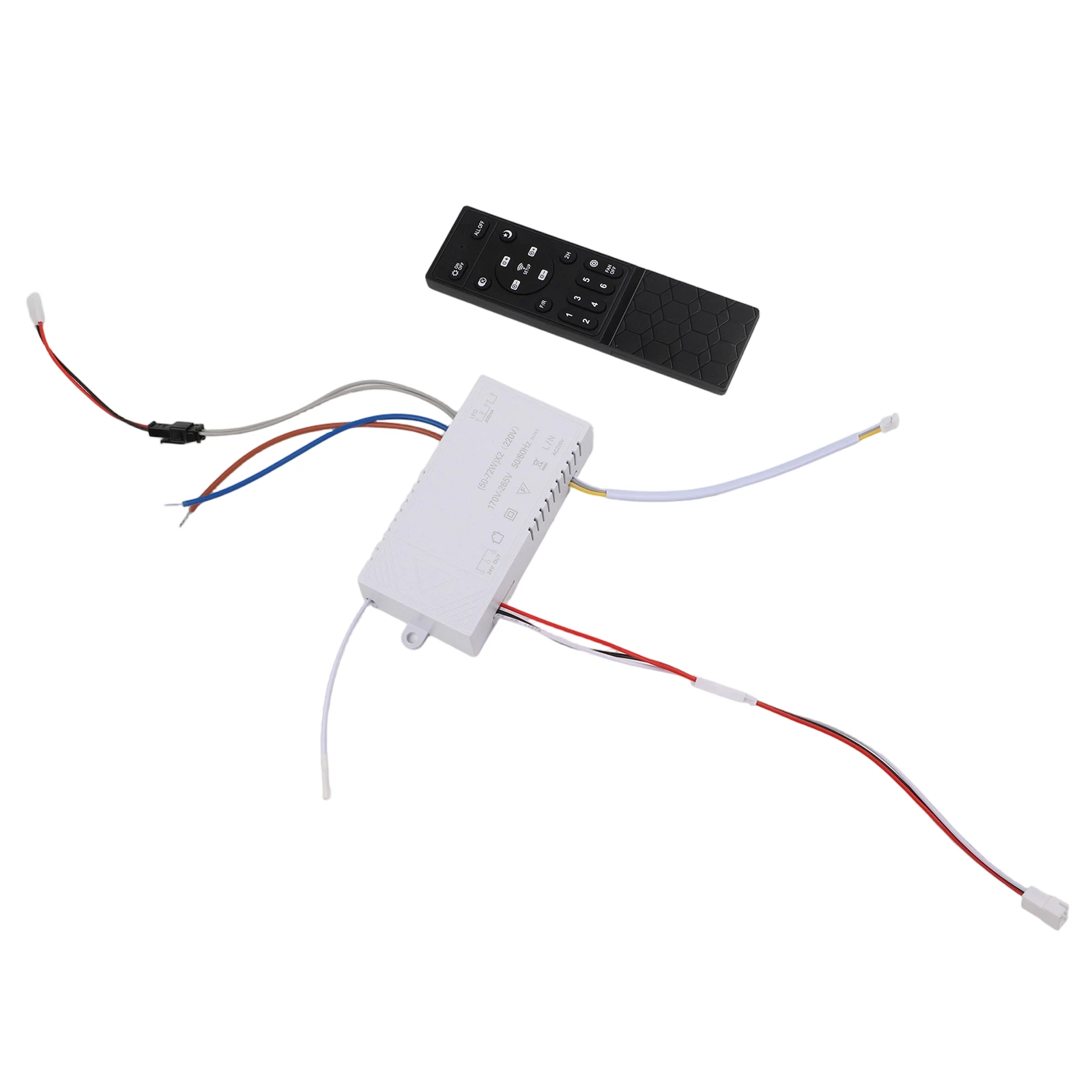 6 LED Ceiling Fan Remote Control with Advanced Frequency and Light Dimming for Enhanced Airflow Management 6 LED