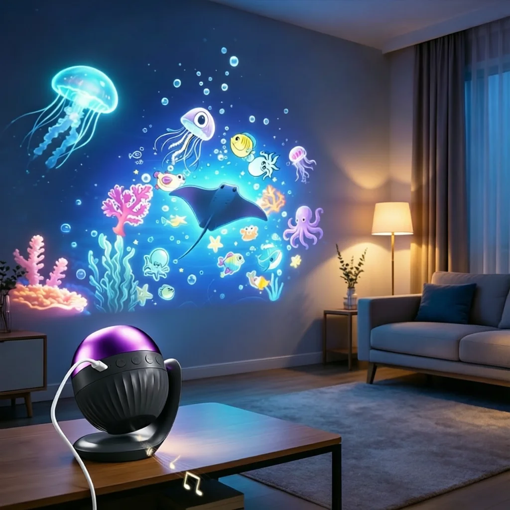 24 Patterns Star Projector Galaxy Light 180° Adjustable Night Light Christmas Ocean Aurora Moon Lamp Sleep Music Timer Xmas Gift