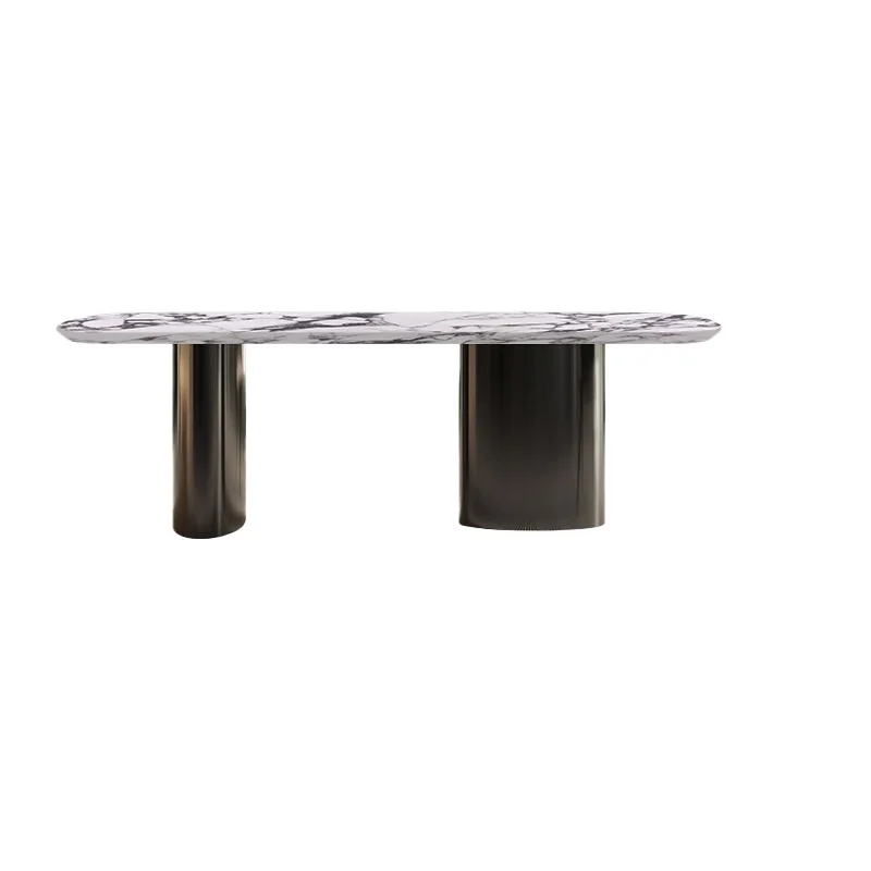 

Italian minimalist dining table, modern minimalist natural marble dining table