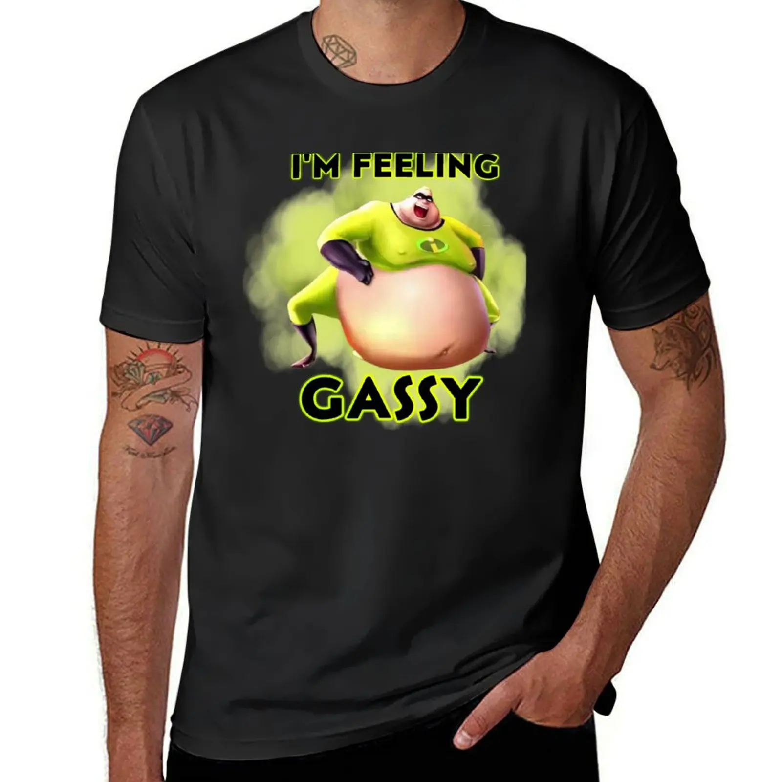 เสื้อยืด gassy แบบวินเทจสำหรับผู้ชายเสื้อยืดดีไซน์สวยเสื้อผ้าตามสั่ง