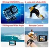 S81TRW 액션 카메라, 5K, 4K60FPS, 48MP EIS DVR 웹캠, 2 인치 IPS 듀얼 스크린 옵션, 6 필터 무선 마이크, Wi-Fi 스포츠 캠 5