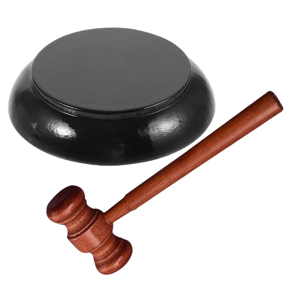 

Wooden Courtroom Gavel Base Block Set Toy Realistic Design Natural Material ChildFriendly Judge Gavel Costume Accessory Court