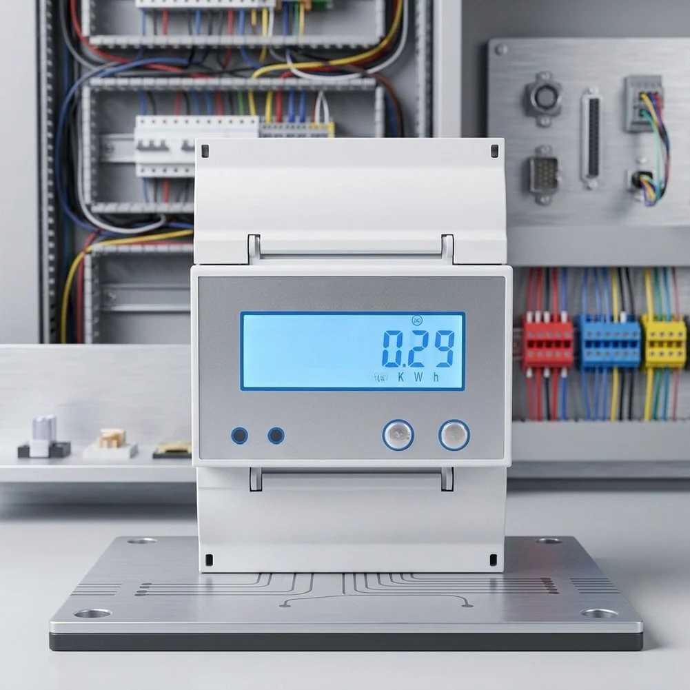 Digital LCD Single-Phase DC Energy Meter Bidirectional Active Power Measurement RS485 Communication for DC48V DC24V AC220V
