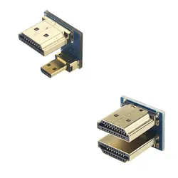 1080P Male to Male Adapter for Raspberry Pi 3 4 HDMI-compatible Converter LCD Touchscreen Display