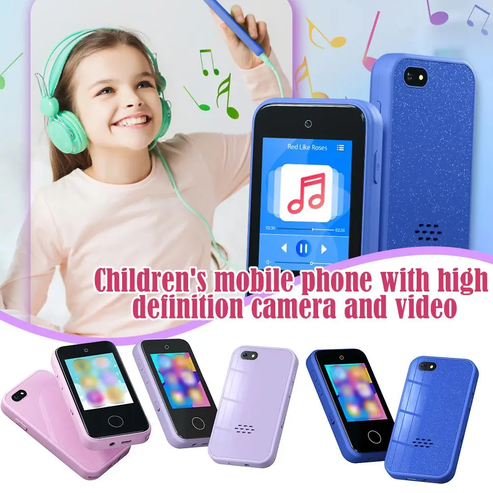 Children's Electronic Toy Mobile Phone 2.8-inch Camera Charging Photo To HD Touch Life Model Record IPS Daily Type-C Record P7J3