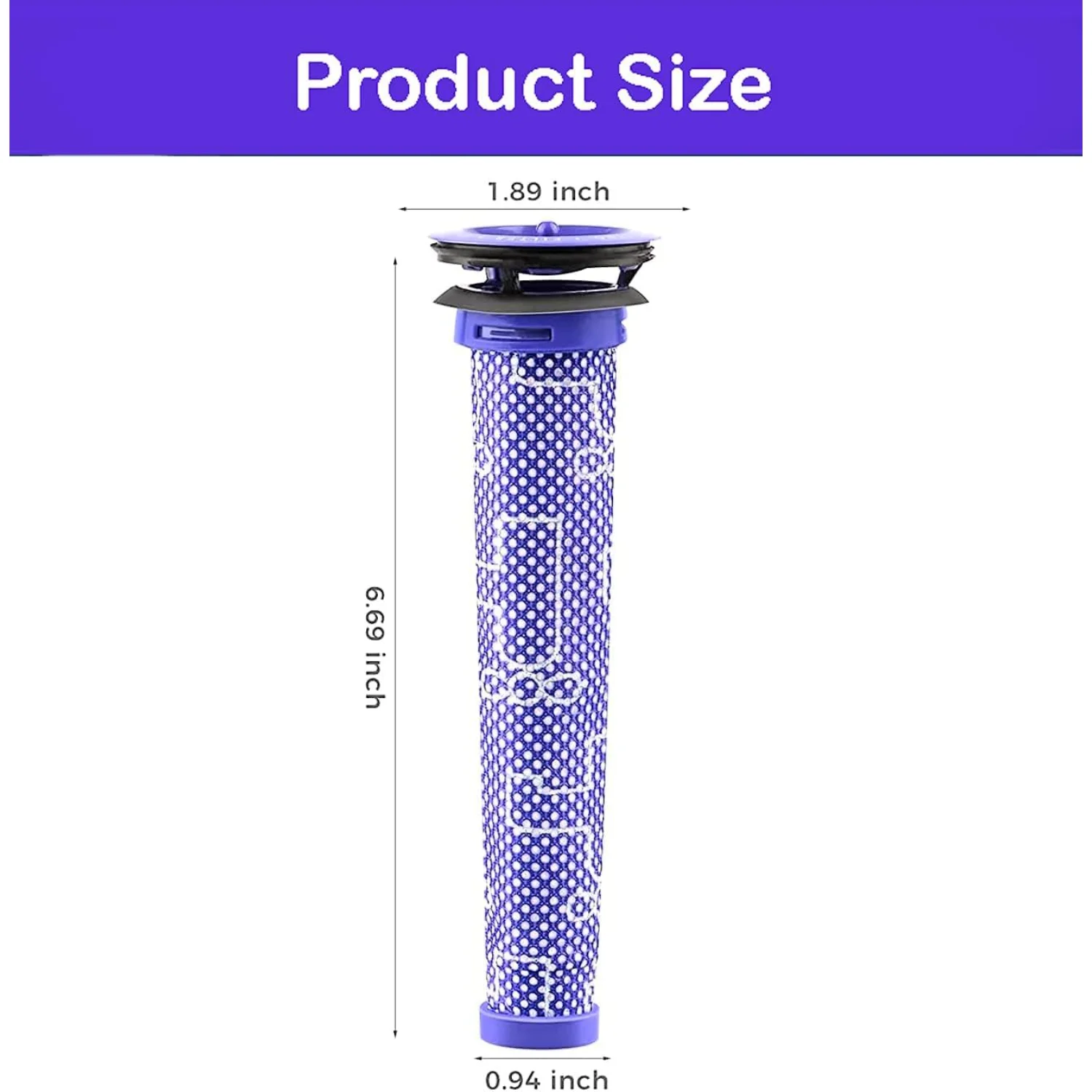 Pack Pre Motor Filter Compatible  for  V6  V8 DC58 DC59 DC61 DC62 DC72 DC74 SV03 SV04 SV05 SV06 SV07 SV08 SV09 Absolute Animal C