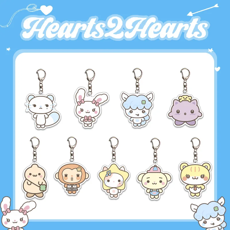 Официальный акриловый брелок в новом стиле Idol Hearts2Hearts, аксессуары для сумок, подарки для фанатов JUUN, CARMEN, IAN, A-NA, YUHA, STELLA, JIWOO, YE-ON