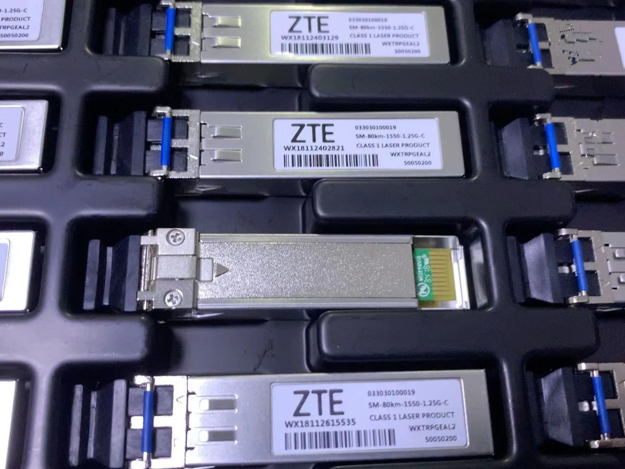 Optical Fiber SFP 1.25g 1550nm 80km  ZTE 033030100019 SM-80KM-1550-1.25G-C 1.25GB 80KM Network Adapter Switch