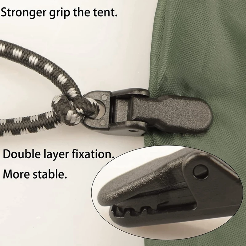 70PCS Camping PC Tent Clips,Awning Tarp Clips, Clamps, Tarp Clips Tent Clips, Tent Fixing Clamps Outdoor-A68X view 6