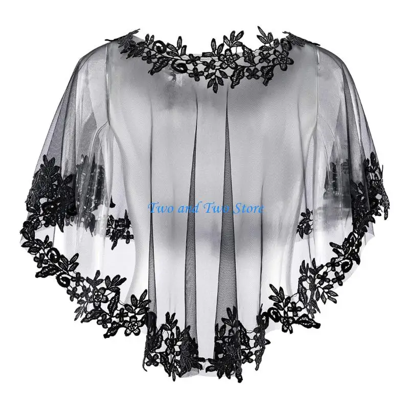 HX6F Thin Trim Wedding Wrap Wrap Oversized Wedding Curtain Ventilated Fabric Shoulder Cover For Outdoor Ceremonies