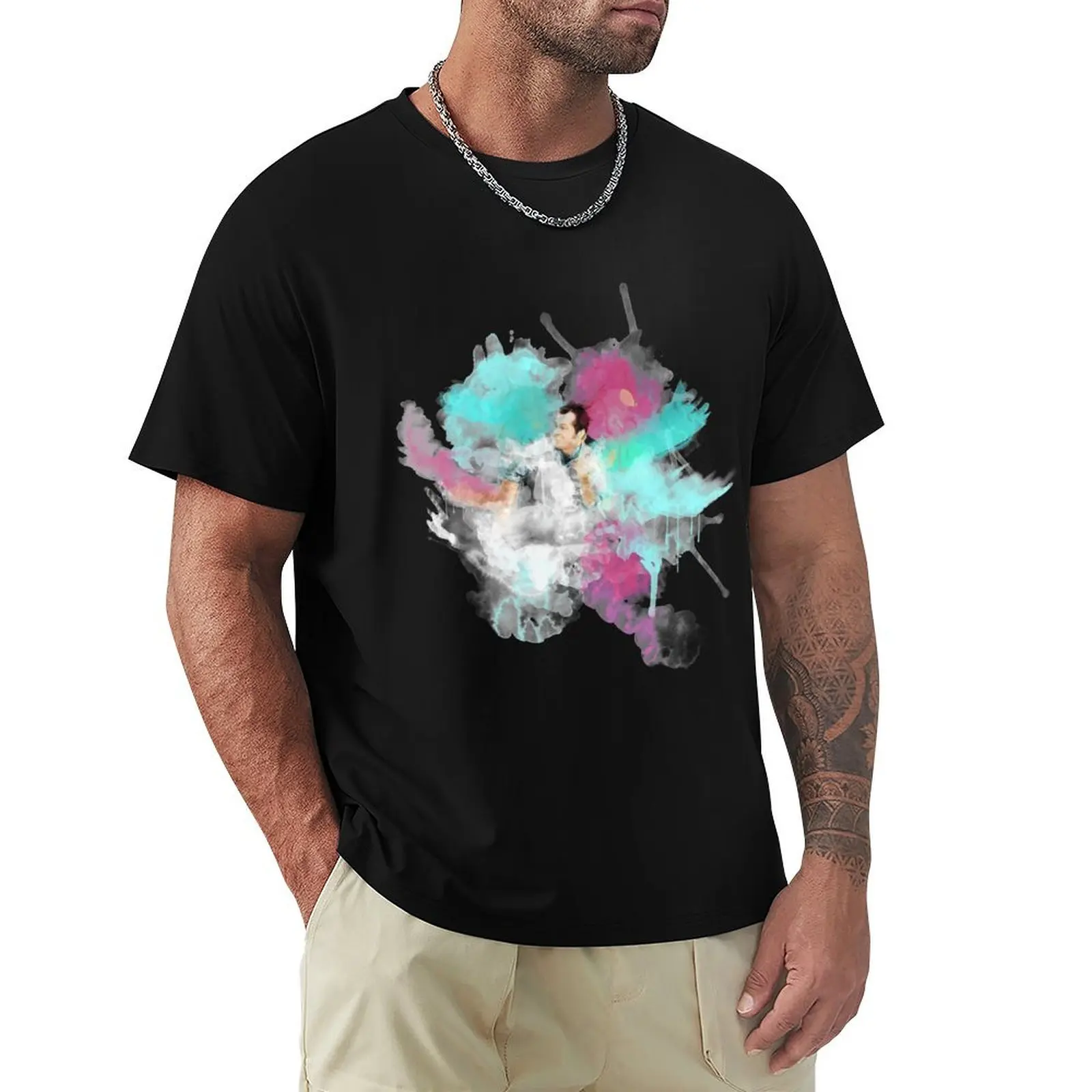 One Flew Over the Cuckoo's Nest Watercolor T-Shirt men t shirt cotton 100% T-Shirt