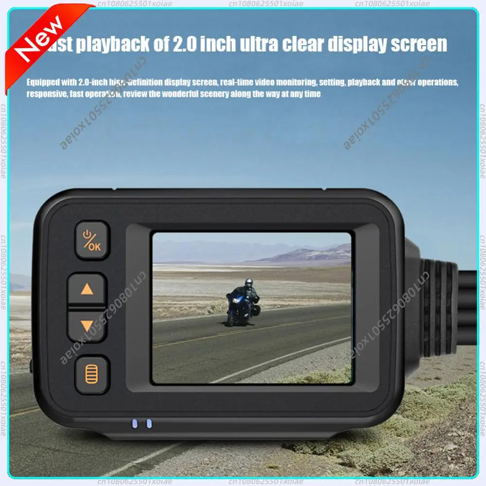 

Motorcycle DVR HD 1080P Front Rear View Video Recorder IP65 Waterproof Motorcycle Camera Parking Monitor Dynamic Induction