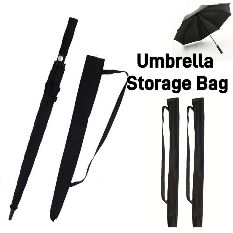 

Foldable with Shoulder Strap Umbrella Storage Bag Multifunctional Polyester Black Sticks Holder Handbag Hiking Travel Walking