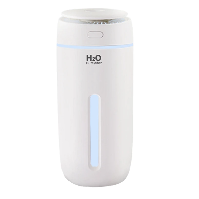 Car Mini Humidifier Home 400Ml Small Cool Mist Air Humidifier With 7 Color LED Night Light, Whisper USB Humidifiers