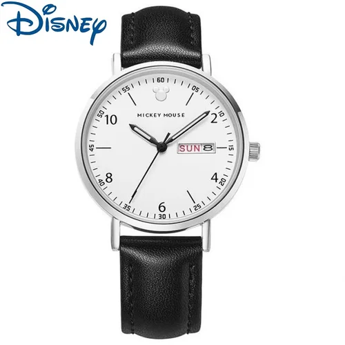 Imagen 2 del producto Reloj de Mickey Mouse de Disney para Mujer, Reloj de pulsera de cuarzo a la moda con fecha y semana, manecillas luminosas, calendario de estrellas del cielo para Mujer, nuevo Reloj para Mujer