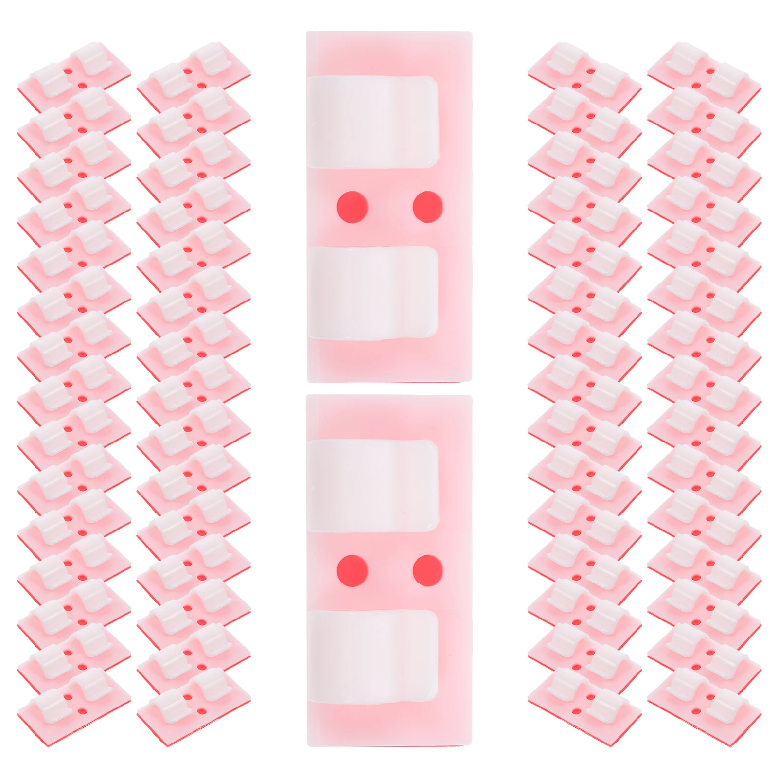 50pcs Cable Management Winder Self-Adhesive Cord Keeper For Cable Organizer Clips Usb Charging Cables Desktop Car Home Use Cord