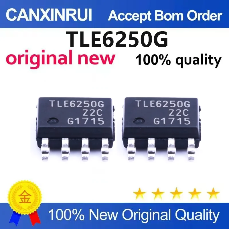 (5pcs-100pcs)TLE6250 TLE6250G SOP8 Automotive Instrumentation High-Speed CAN Communication Vulnerable Chip